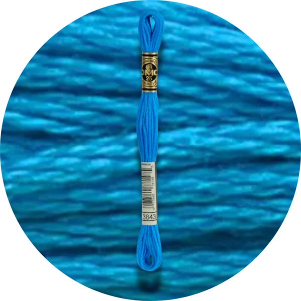 DMC Mouliné Spécial 25 Broderigarn, Ensfarvet, Blå/Lilla nuancer